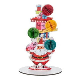 Santa With Present, Cardboard Ganz - Boutique Bella BellaChristmas Decor
