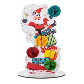 Santa With Present, Cardboard Ganz - Boutique Bella BellaChristmas Decor