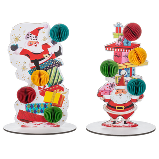 Santa With Present, Cardboard Ganz - Boutique Bella BellaChristmas Decor