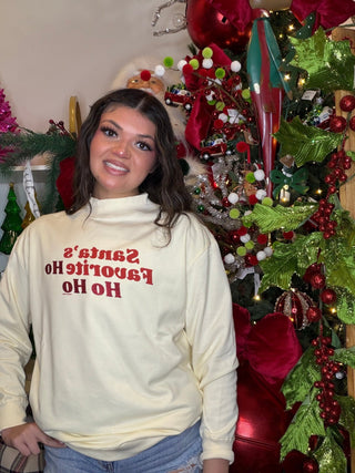 Santa's Favorite Ho Ho Ho Sweatshirt - Boutique Bella BellaSweatshirt