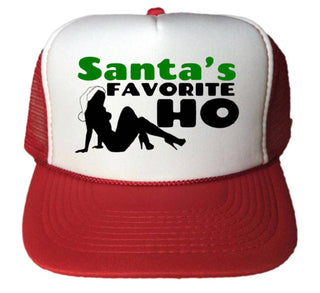 Santa's Favorite Ho Trucker Hat - Boutique Bella BellaChristmas Hat