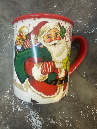 Santa's Retro Christmas Mug 16oz - Boutique Bella BellaMug