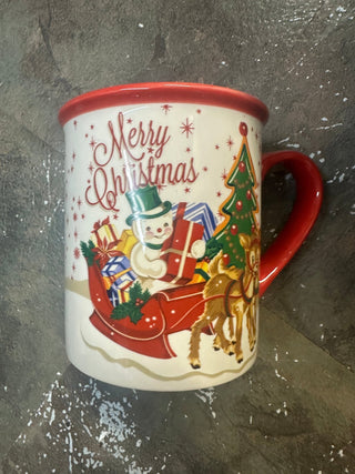 Santa's Retro Christmas Mug 16oz - Boutique Bella BellaMug