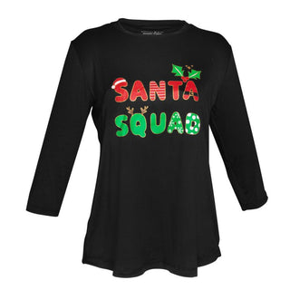 Santa's Squad Long Sleeve Top - Boutique Bella BellaPajama Top