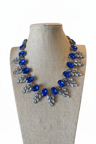 Sapphire & Bling Necklace - Boutique Bella BellaNecklace