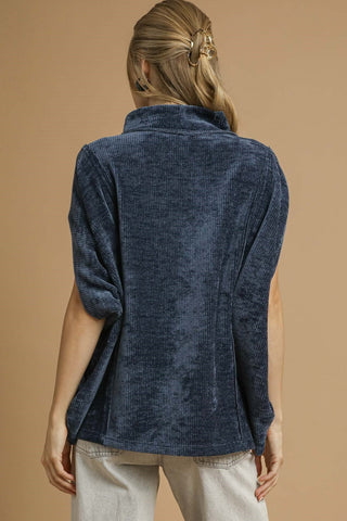 Sapphire Snug Poncho Top - Boutique Bella Bellatop