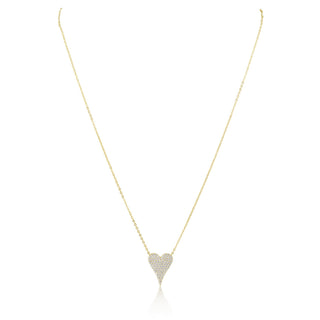 Sara Pave Heart Necklace - Boutique Bella BellaNecklace