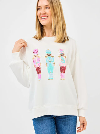 Sarah Sweatshirt - Nutcrackers - Boutique Bella BellaChristmas sweatshirt