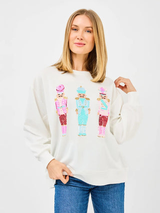 Sarah Sweatshirt - Nutcrackers - Boutique Bella BellaChristmas sweatshirt