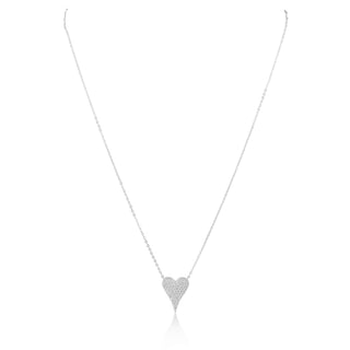 Sara Pave Heart Necklace