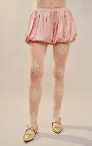 Satin Cloud Mini Shorts - Blush - Boutique Bella BellaShorts