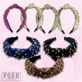 Satin headband - LC - Boutique Bella BellaHeadbands
