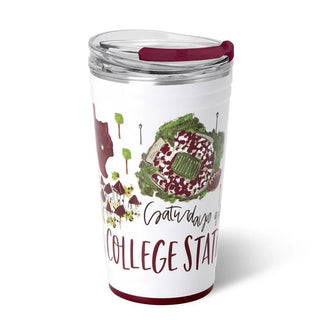 Saturday In College Station Party Cup 24oz - Boutique Bella BellaTumbler