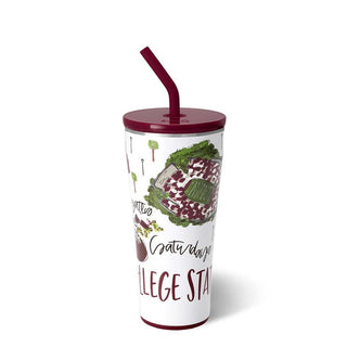 Saturdays in College Station Straw Tumbler 32oz - Boutique Bella BellaTumbler