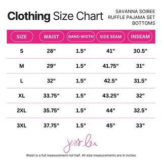 Savanna Soirée Ruffle Pajama Set *Pre-Order* - Boutique Bella BellaPajamas