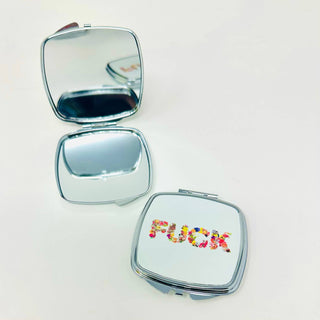 Say It With Flowers Fuck Pocket Mirror - Boutique Bella BellaPill case