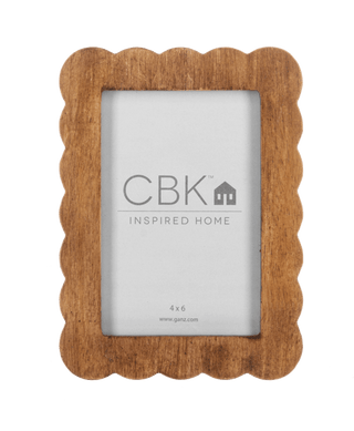 Scallop Edge 4x6 Frame Brown - Boutique Bella BellaPicture Frame