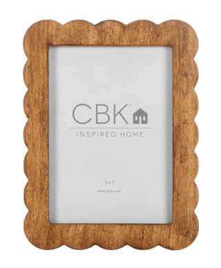 Scallop Edge 5x7 Frame Brown - Boutique Bella BellaPICTURE FRAME