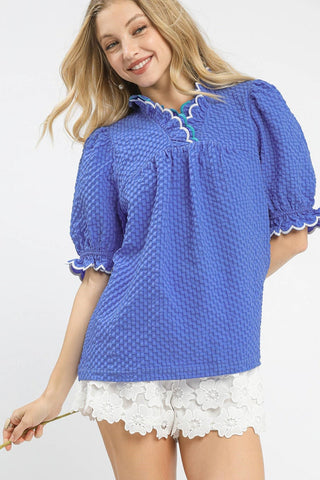 Scallop Pop Top - Boutique Bella Bellatop
