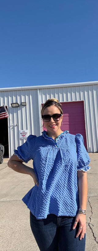 Scallop Pop Top - Boutique Bella Bellatop