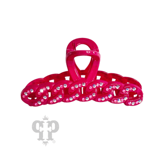 Scalloped rhinestone hair clip - Boutique Bella BellaHair Claws