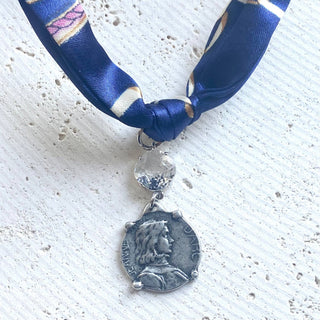 Scarf necklace charms pendant - Boutique Bella BellaNecklace