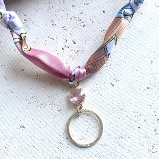 Scarf necklace charms pendant - Boutique Bella BellaNecklace