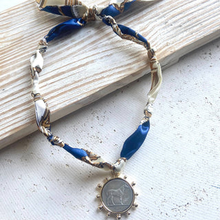 Scarf necklace charms pendant - Boutique Bella BellaNecklace