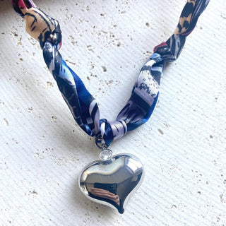 Scarf necklace charms pendant - Boutique Bella BellaNecklace