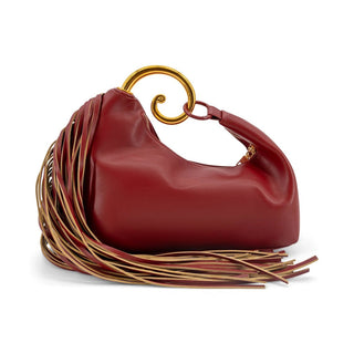 Scarlet Swirl Fringe Hobo Like Dreams - Boutique Bella BellaAccessories
