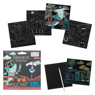 Scratch Art Kit - Shark - Boutique Bella BellaCraft Kit