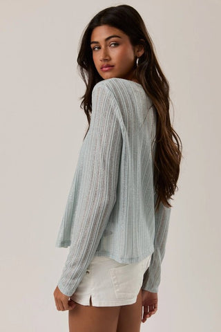 Sea Breeze Button - Up Cardigan - Boutique Bella BellaCardigan