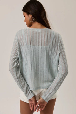 Sea Breeze Button - Up Cardigan - Boutique Bella BellaCardigan