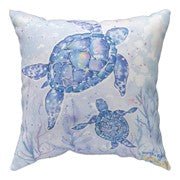 Sea Creatures With Sea Turtle Climaweave Pillow - Boutique Bella BellaThrow Pillow