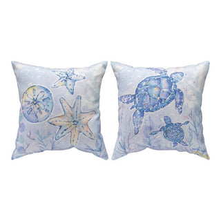 Sea Creatures With Sea Turtle Climaweave Pillow - Boutique Bella BellaThrow Pillow
