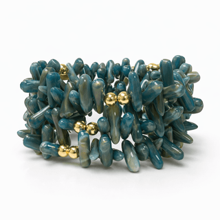 Sea Glass Coral Wrap Bracelet - Boutique Bella BellaBracelet