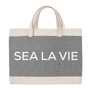 Sea La Vie Mini Grey Tote - Boutique Bella BellaTote Bag