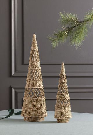 Seagrass Woven Tree - Assorted Sizes - Boutique Bella BellaChristmas Decor