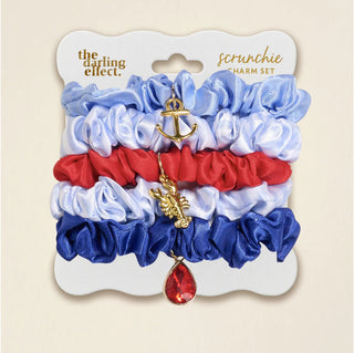 Seas the Day Scrunchie Charm Set - Boutique Bella Bellahair scrunchie