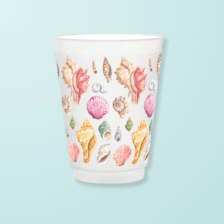 Seashell Frosted Cups - Boutique Bella Bellacups