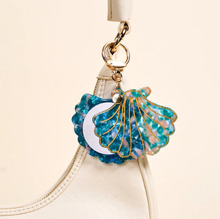 Seashell Mini Mirror Bag Charm - Boutique Bella BellaBag Charms