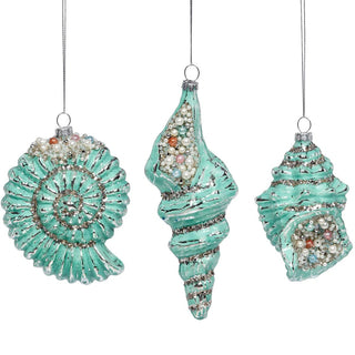Seashell Ornament - Turquoise - Boutique Bella BellaOrnament