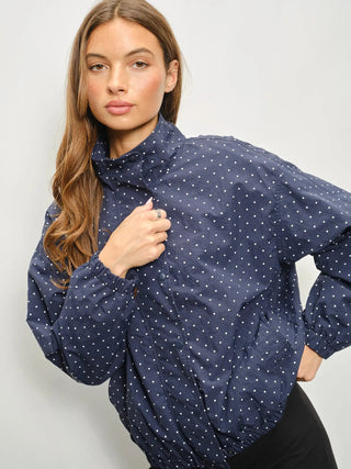 Seaside Dot Wind Jacket - Boutique Bella BellaJacket