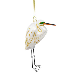 Seaside Egret Holiday Ornament - Boutique Bella BellaOrnament