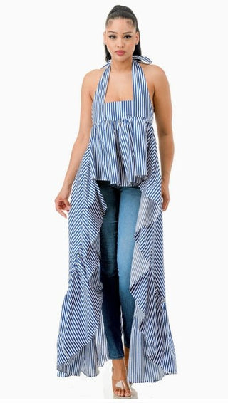 Seaside Swing Halter - Boutique Bella BellaBlouse