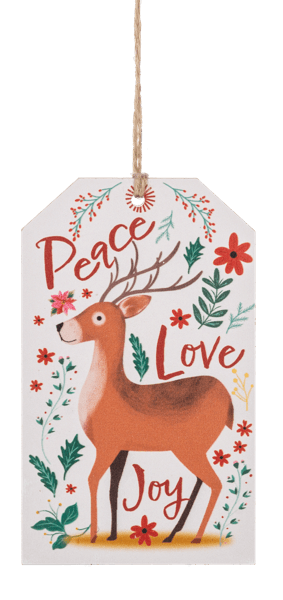 Season's Greeting Tag Ornaments - Boutique Bella BellaOrnament
