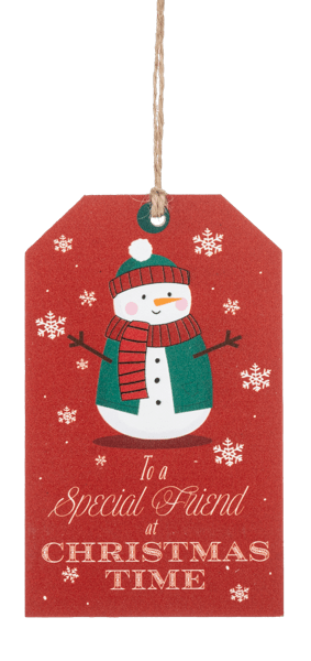 Season's Greeting Tag Ornaments - Boutique Bella BellaOrnament