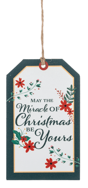 Season's Greeting Tag Ornaments - Boutique Bella BellaOrnament