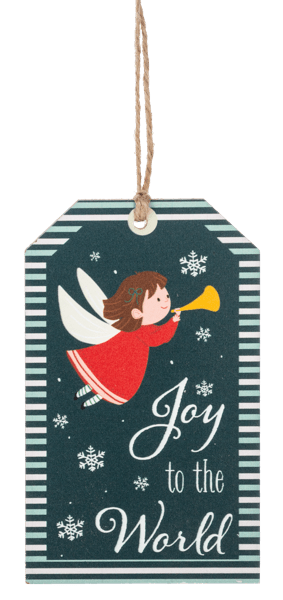 Season's Greeting Tag Ornaments - Boutique Bella BellaOrnament