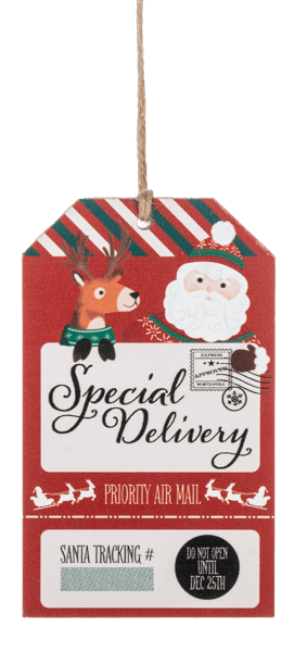Season's Greeting Tag Ornaments - Boutique Bella BellaOrnament